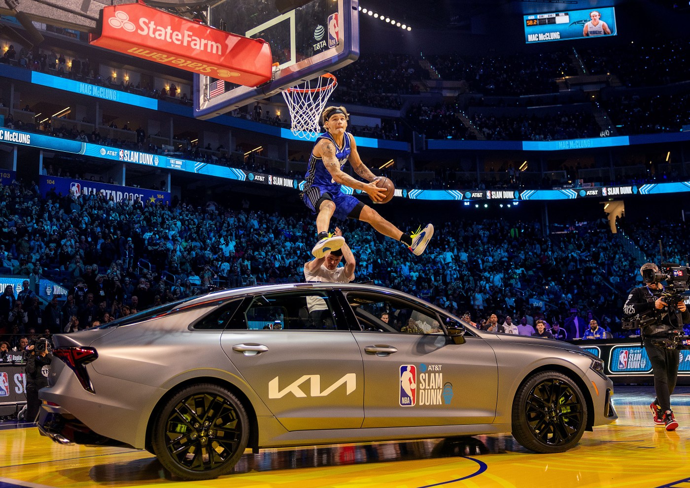 NBA dunk contest: Mac McClung channels San Jose legend to three-peat as champion