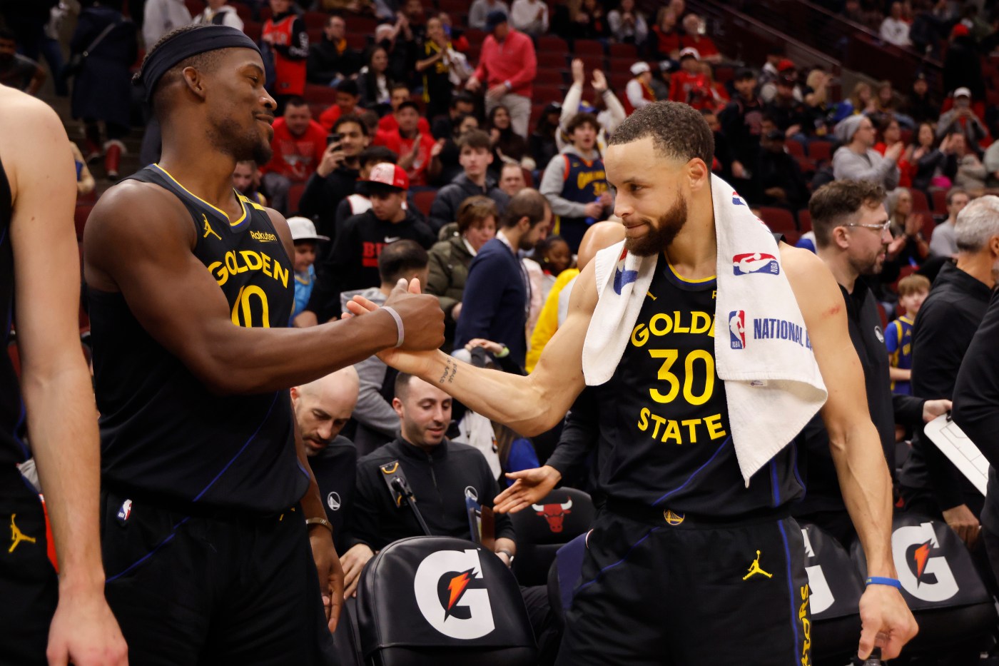 ‘Opposites attract:’ First glimpse at Steph Curry-Jimmy Butler pairing produces glowing results