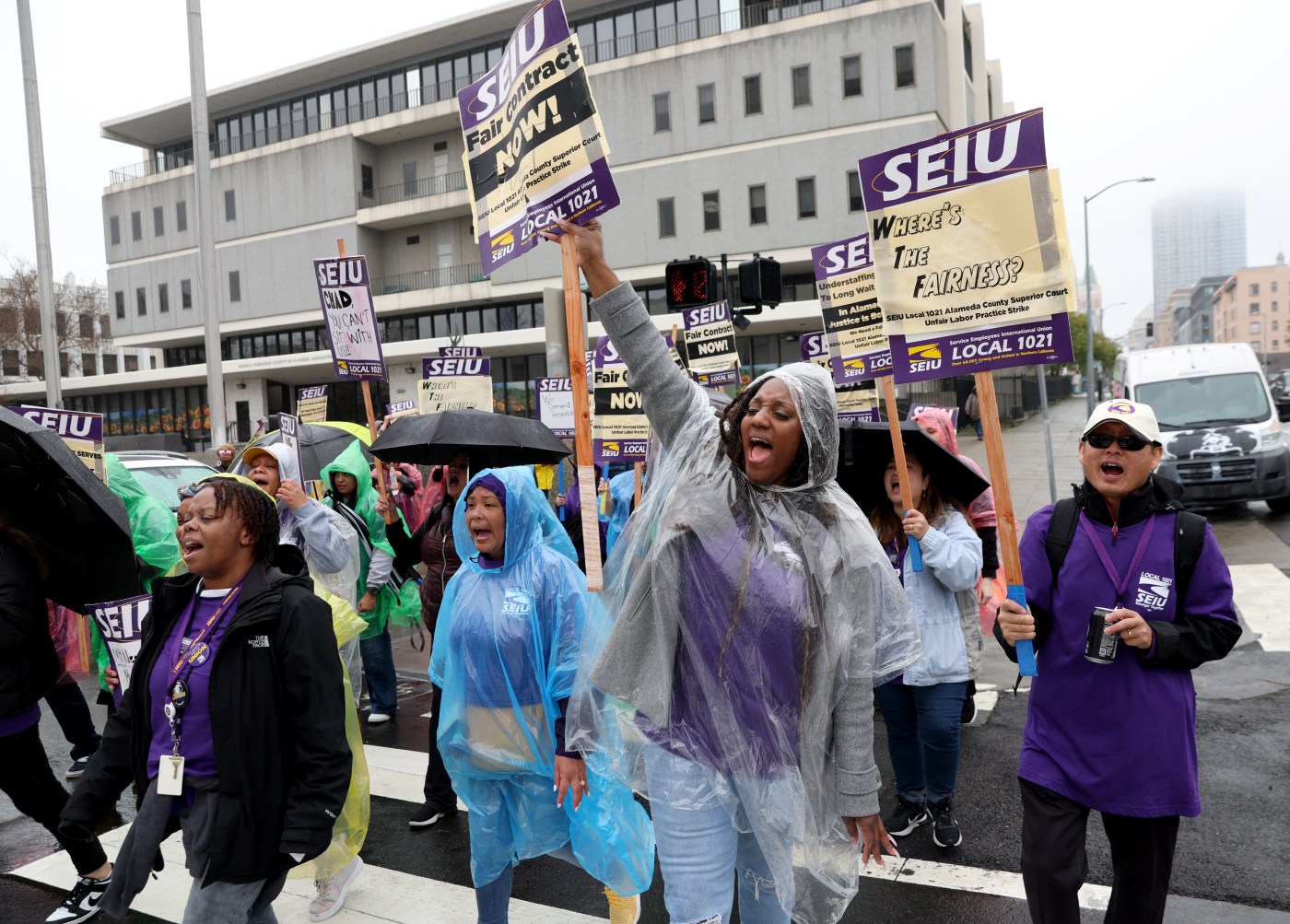 Alameda County court clerks strike over ‘unfair labor practices,’ crippling courtroom proceedings