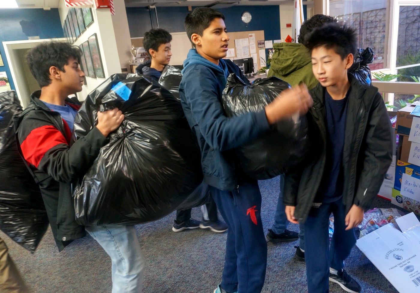 South Bay high school students pitch in for LA fire relief