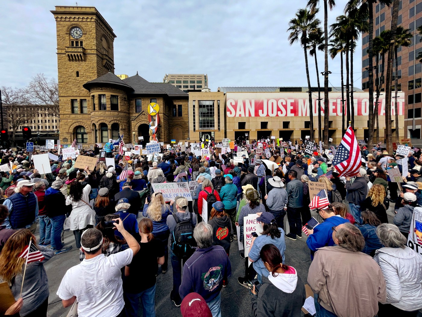 ‘Not My President’s Day’ protesters gather across Bay Area