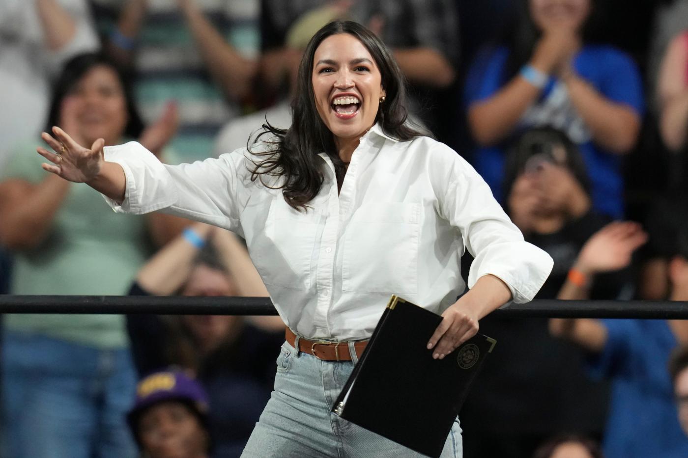 AOC tries to broaden her appeal within a Democratic base spoiling for a fight