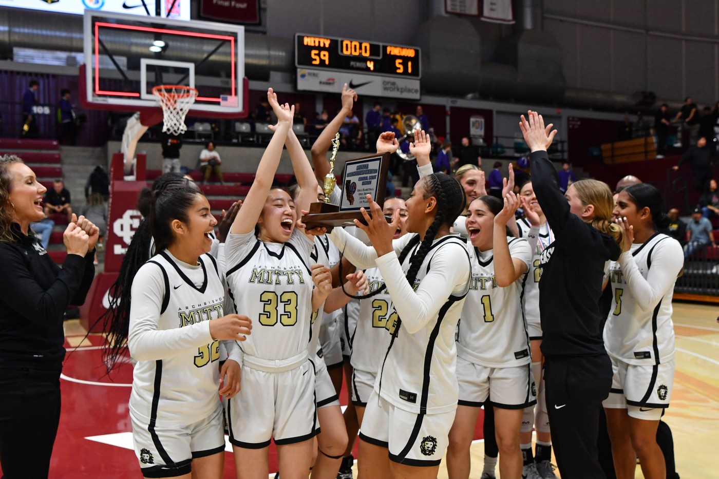 Mitty girls survive Pinewood comeback in dramatic CCS Open championship victory