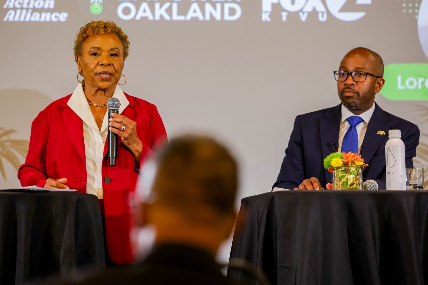 In first Oakland mayoral debate, Barbara Lee and Loren Taylor finally come toe-to-toe