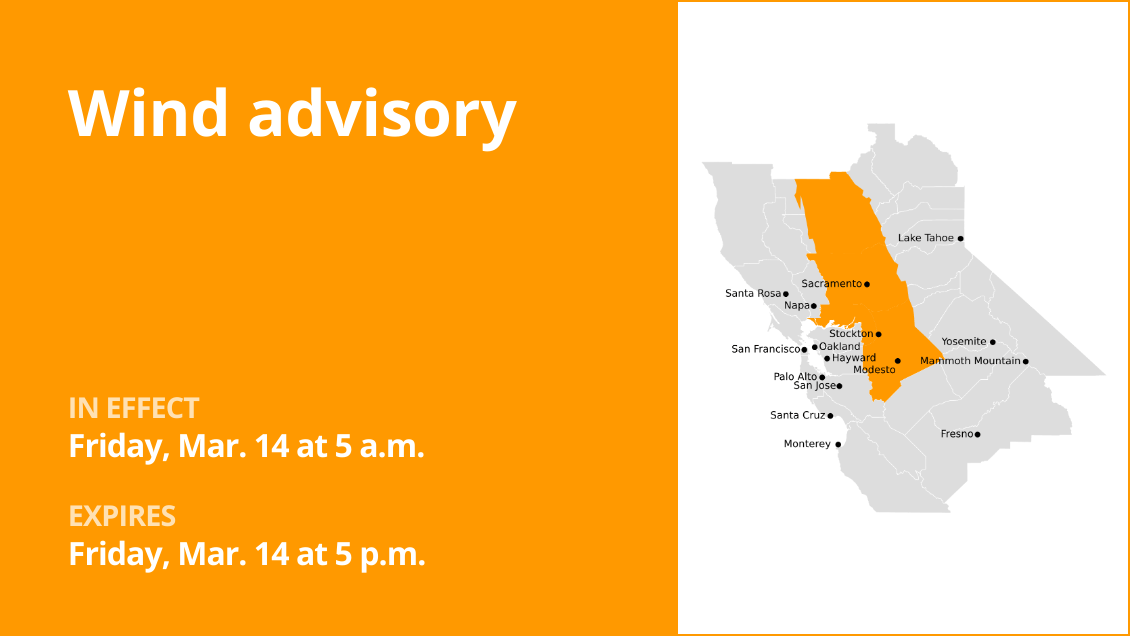 Wind advisory affecting Delta until early Friday evening