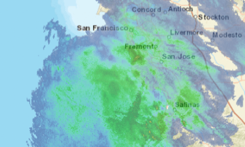 Storm tracker map: Atmospheric river brings rain to Bay Area