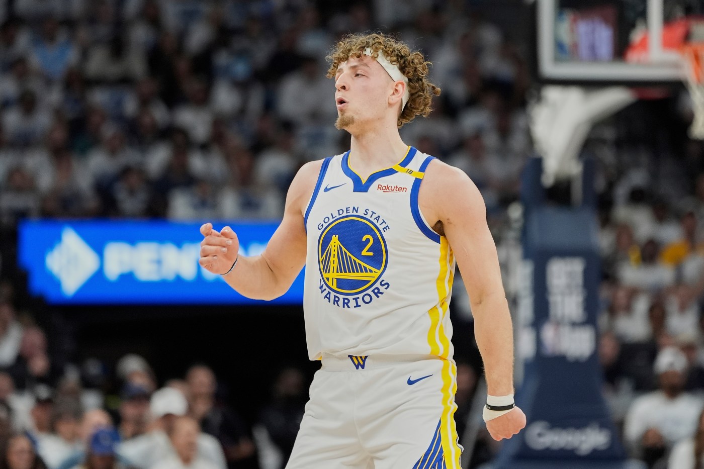 Warriors sputter without Steph Curry, drop Game 2 vs. Timberwolves