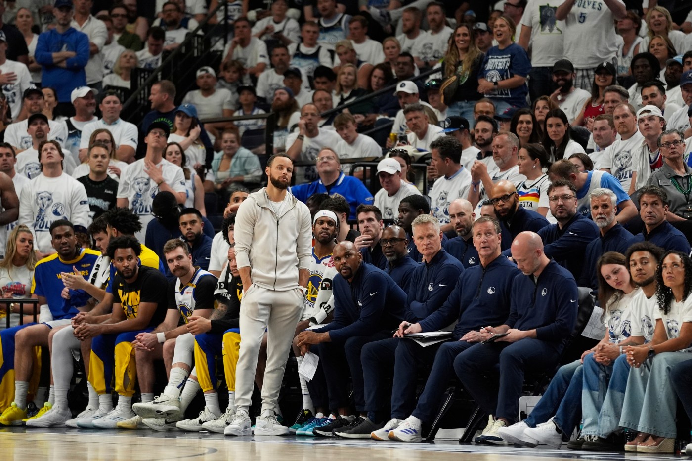 Without Steph Curry, Warriors’ season ends as Timberwolves hold off rally in Game 5