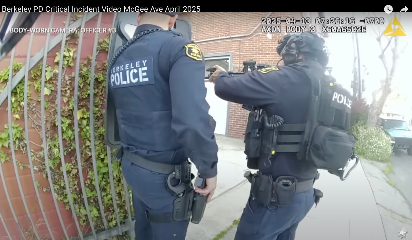 Berkeley police officer video of April shooting released but details missing