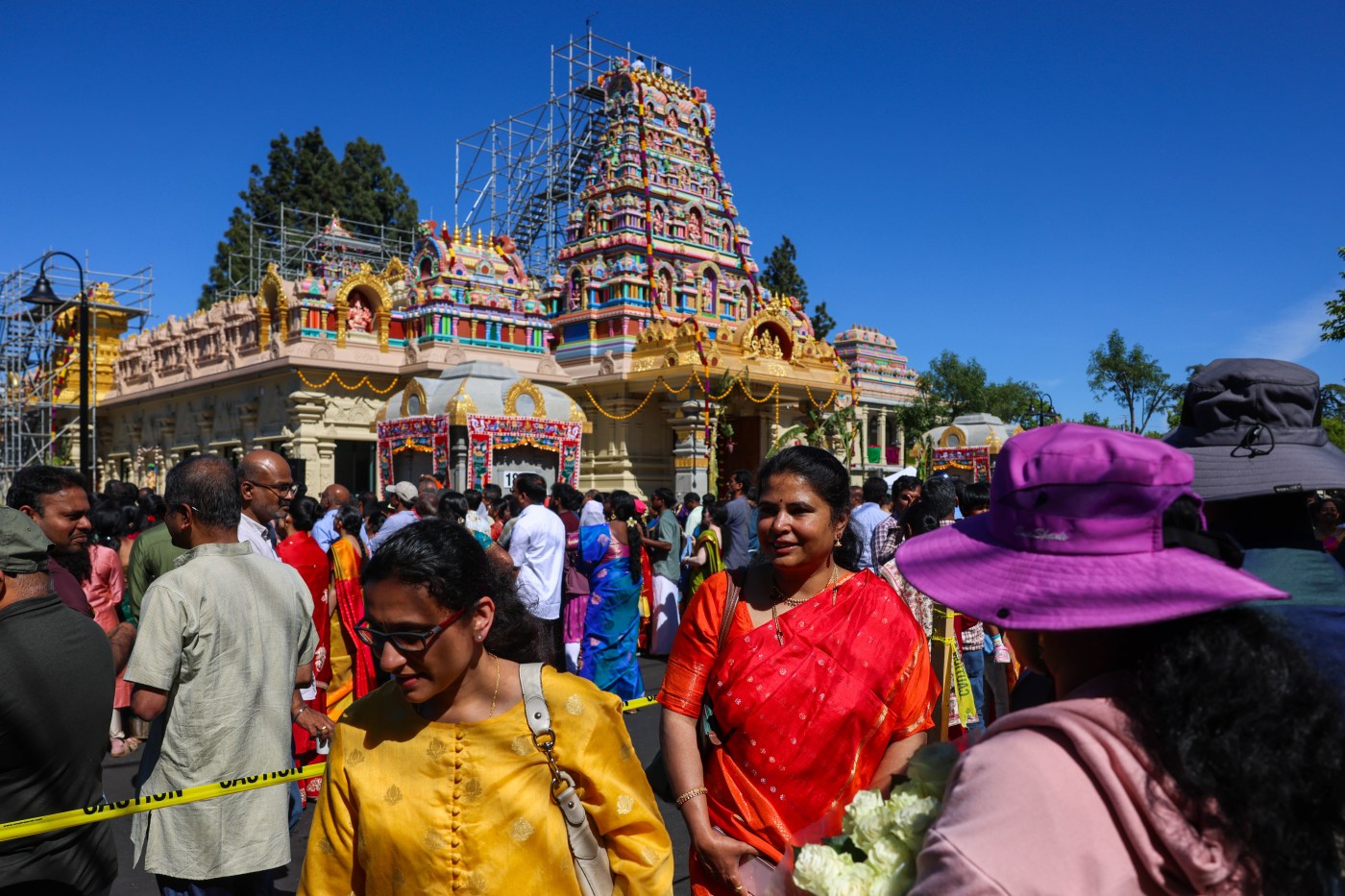 Reconstructed Concord Hindu temple welcomes thousands to sacred celebrations