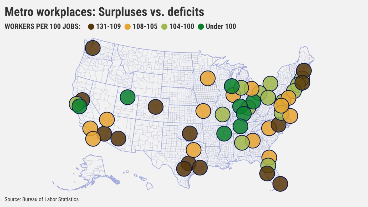 California has two of the nation’s oddest job markets