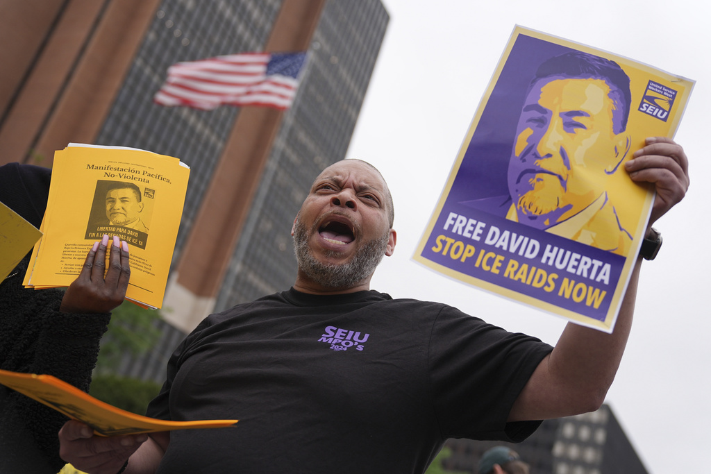 California labor leader charged with felony after ICE protest