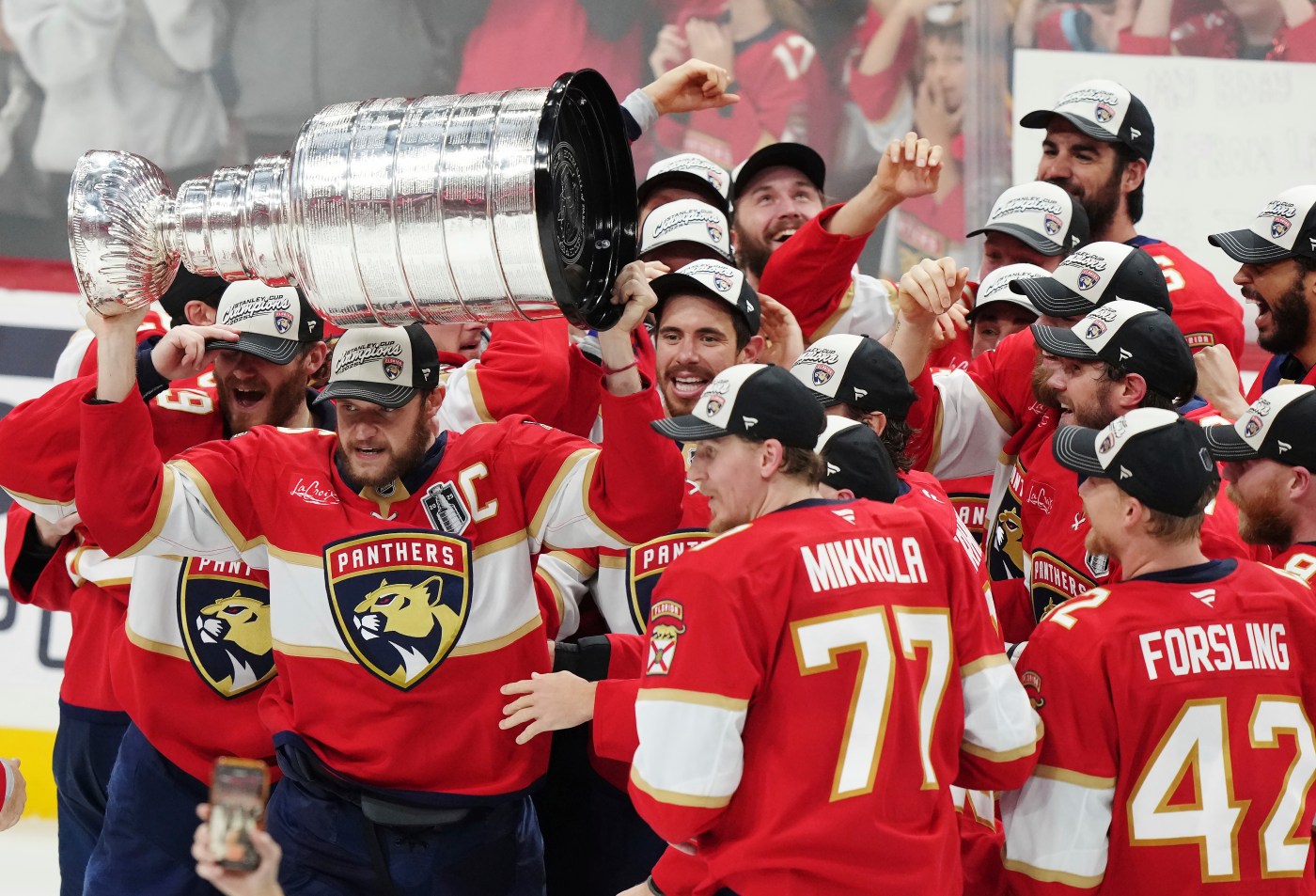Back-to-back Cats: Panthers repeat as Stanley Cup champions by beating the Oilers in 6 games