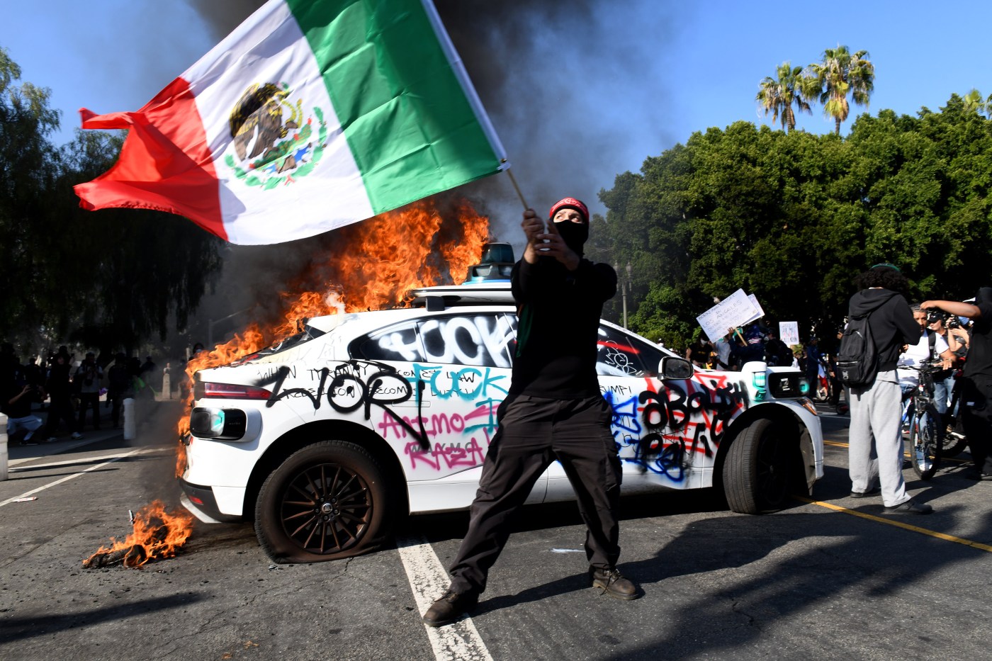 Waymo halts Los Angeles service after cars destroyed during protests