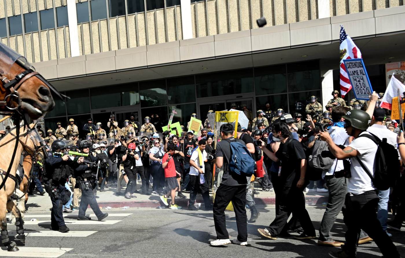 Man who allegedly bragged about hurling rocks at CHP cars and setting fire during ICE protests faces charges