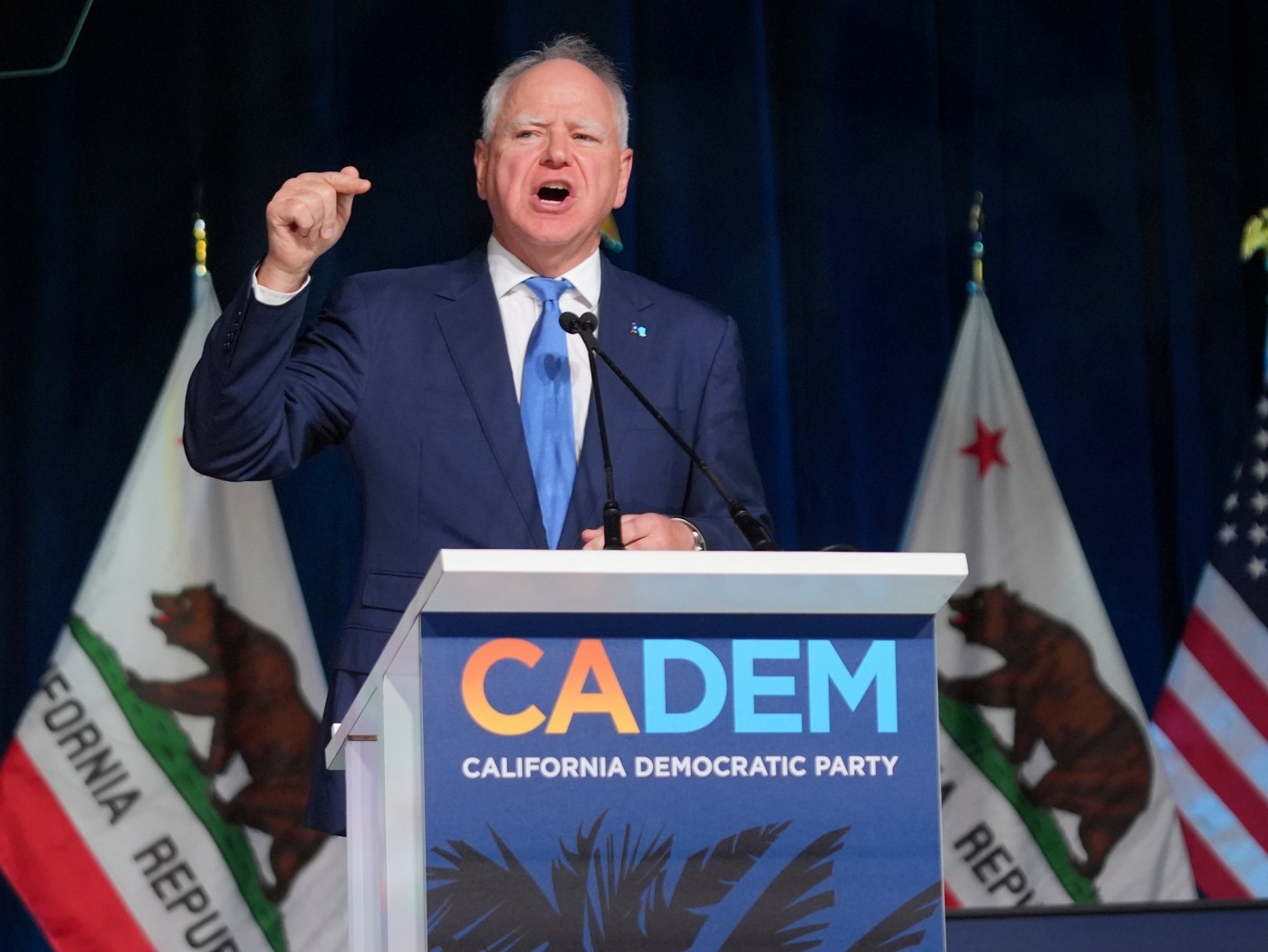 Barabak: Yelling and finger-pointing at California Democratic Party convention