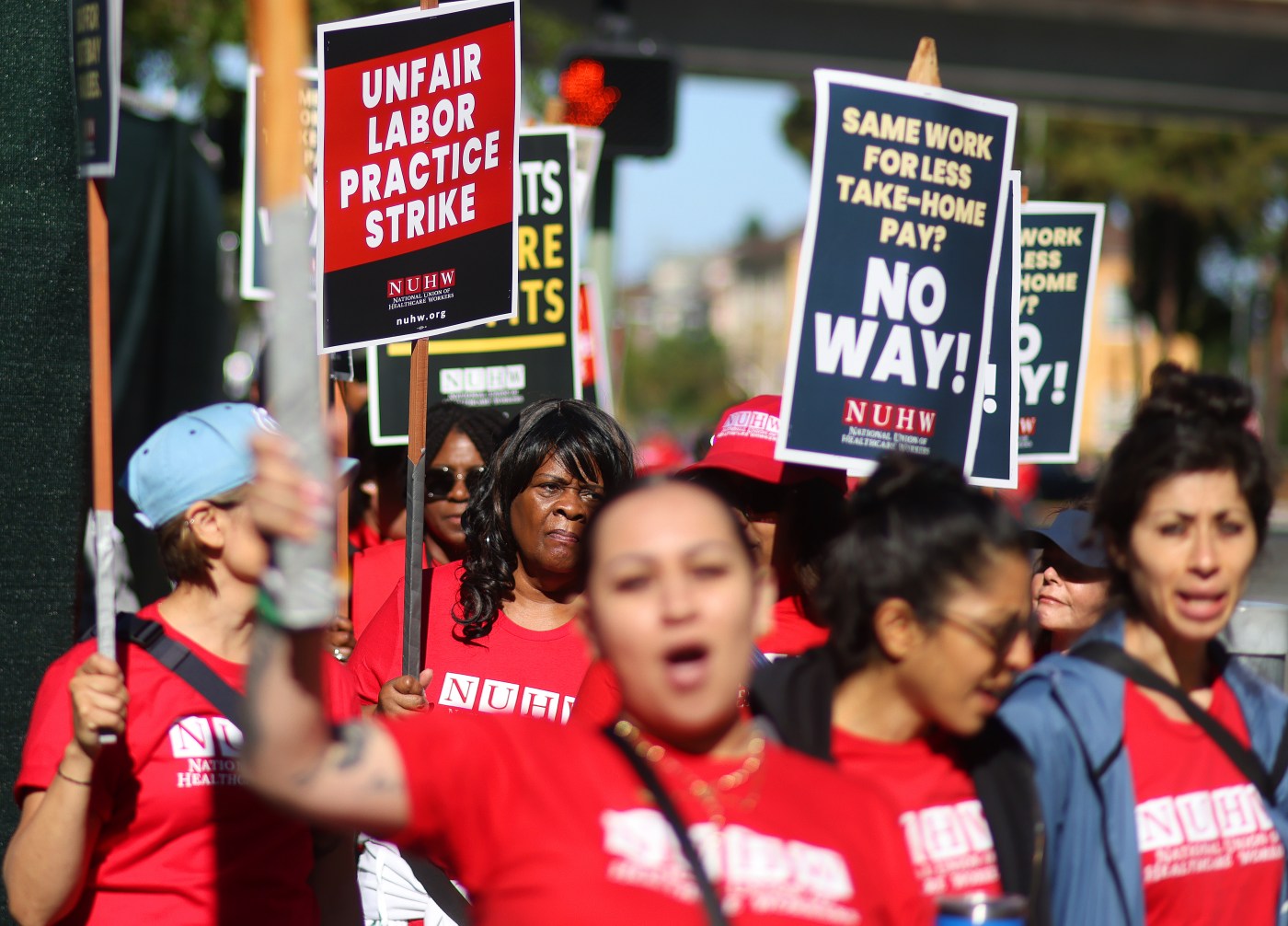 Hundreds of union workers strike at UCSF Benioff Children’s Hospital Oakland