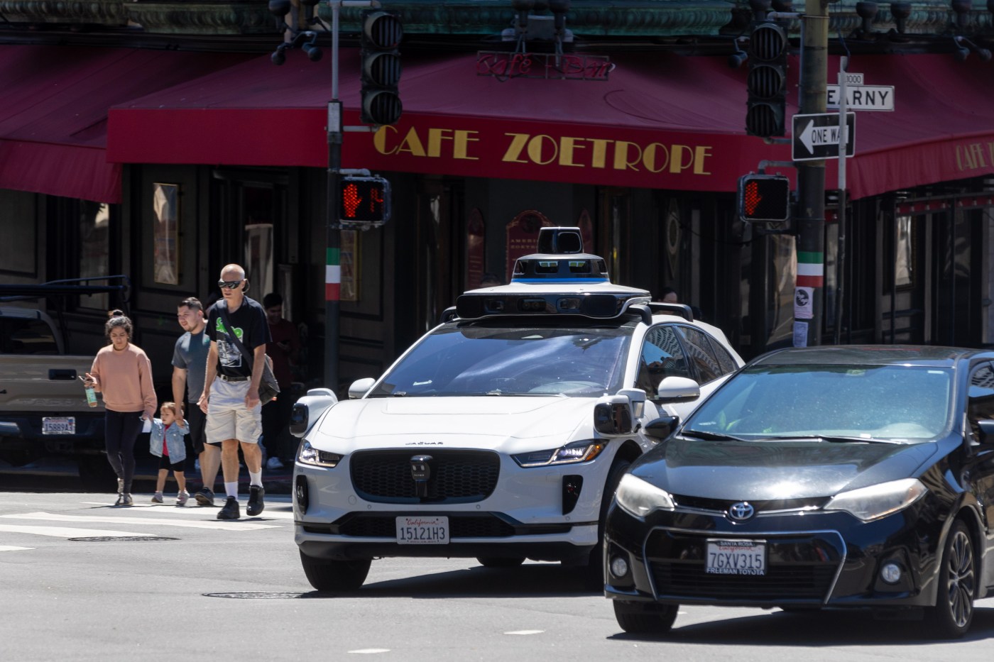 Waymo robotaxi stopped illegally, passenger opened door and severely injured cyclist, lawsuit claims