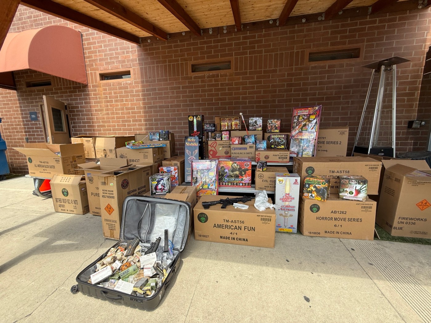 Police seize 1,000 pounds of illegal fireworks, guns and drugs in Hollister bust