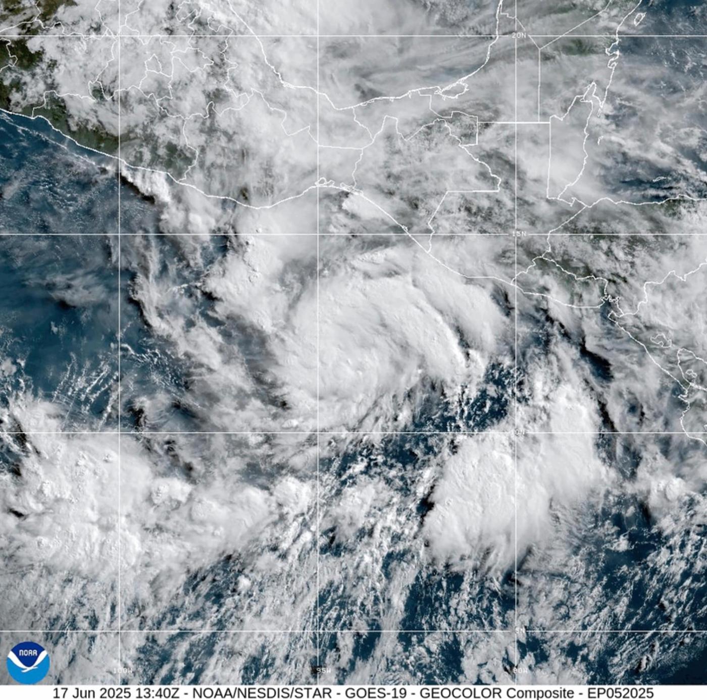 Tropical Storm Erick in the Pacific near southern Mexico is expected to become a hurricane
