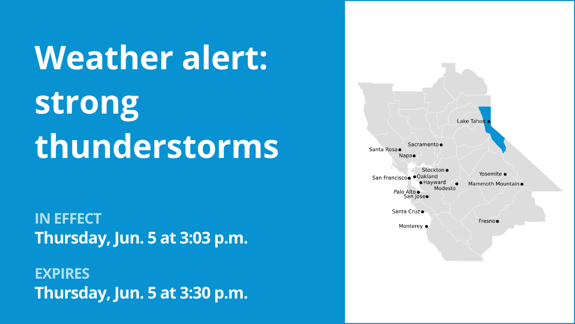 Update: Marble-sized hail predicted with thunderstorms to hit the Greater Lake Tahoe Area Thursday