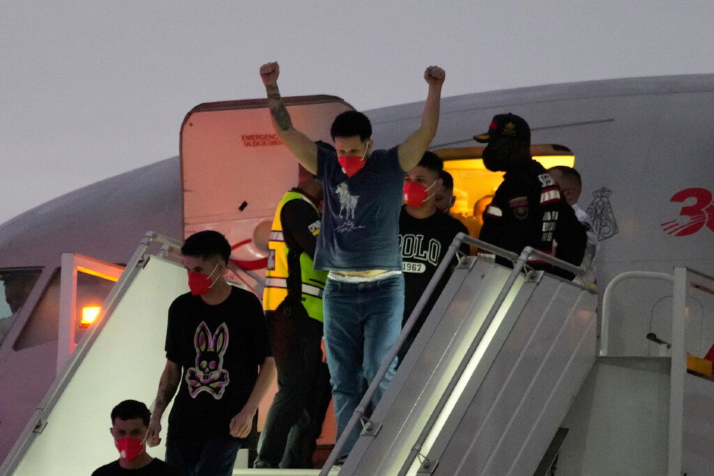 Venezuela frees 10 detained Americans in three-country deal that also has El Salvador release migrants deported by US