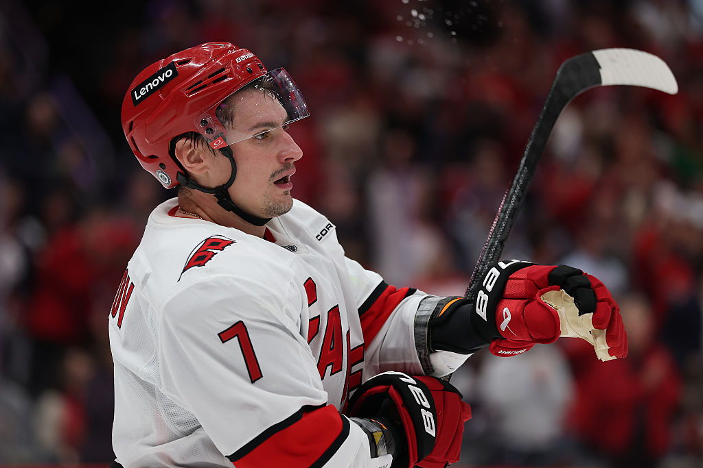 New Sharks defenseman discusses difficult exit from Carolina Hurricanes