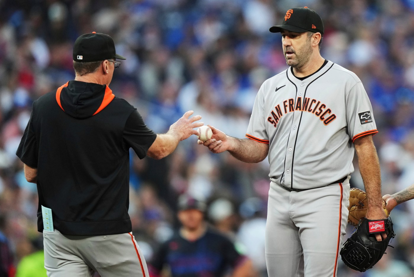 Verlander roughed up, offense shut out as SF Giants open second half with loss