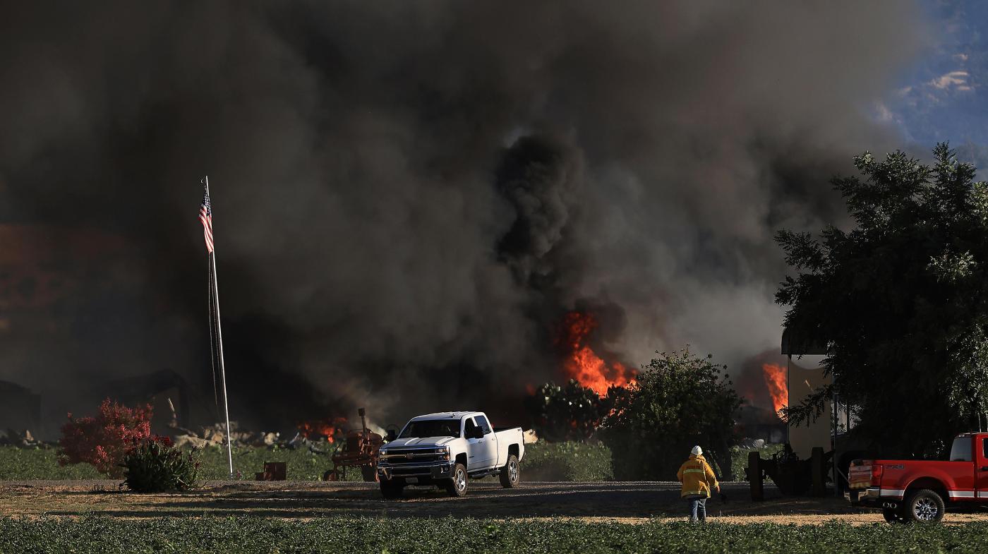 Search continues for 7 missing after huge explosion at Northern California fireworks factory