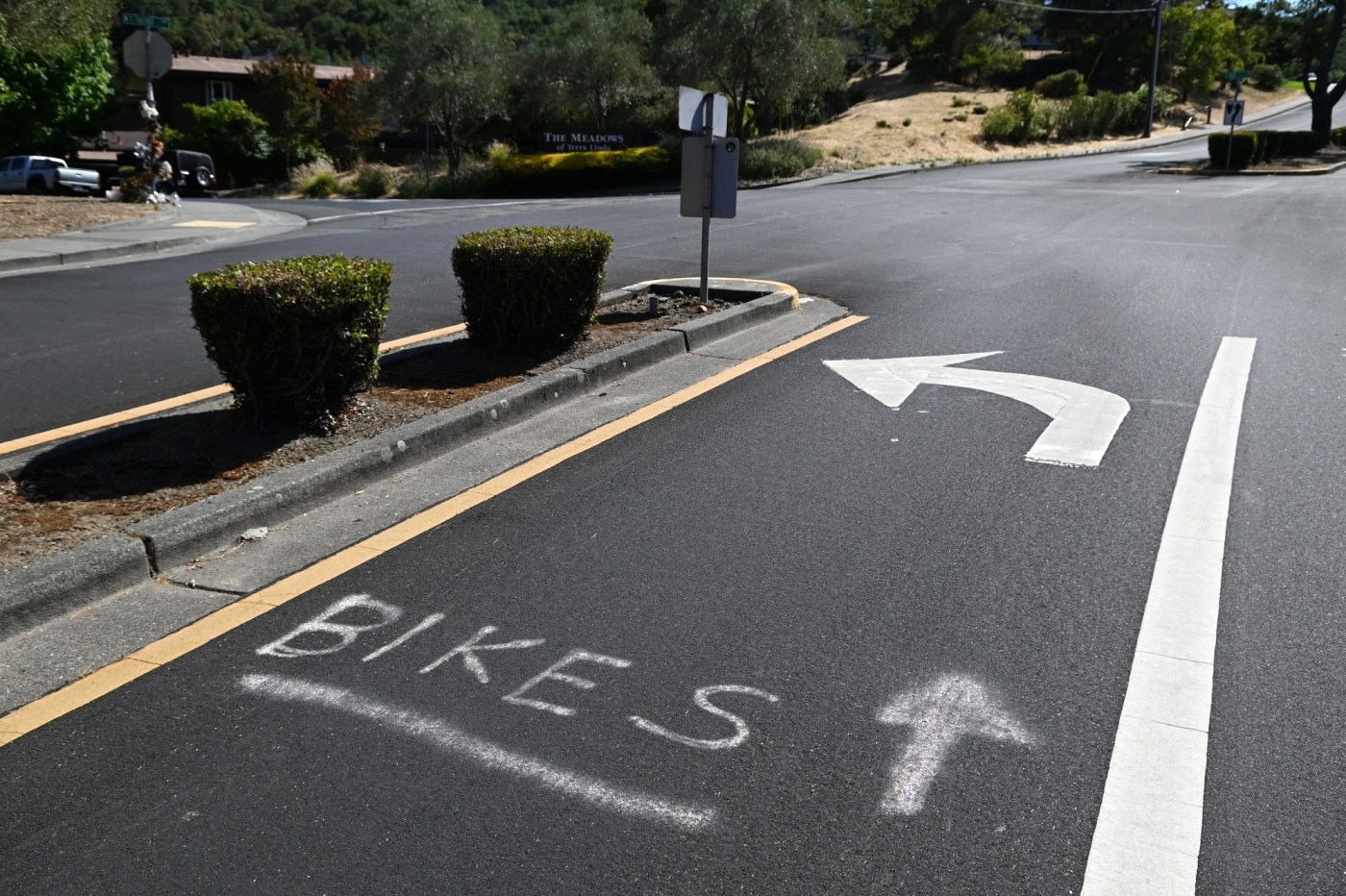 After death of Bay Area cycling coach, protesters demand changes at deadly Marin intersection