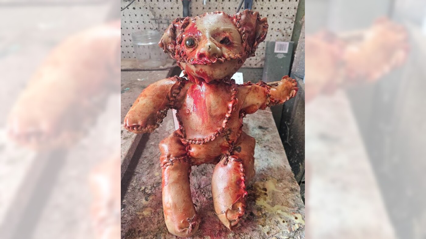 Special effects artist says reported human remains found in California store are actually one of his latex teddy bears