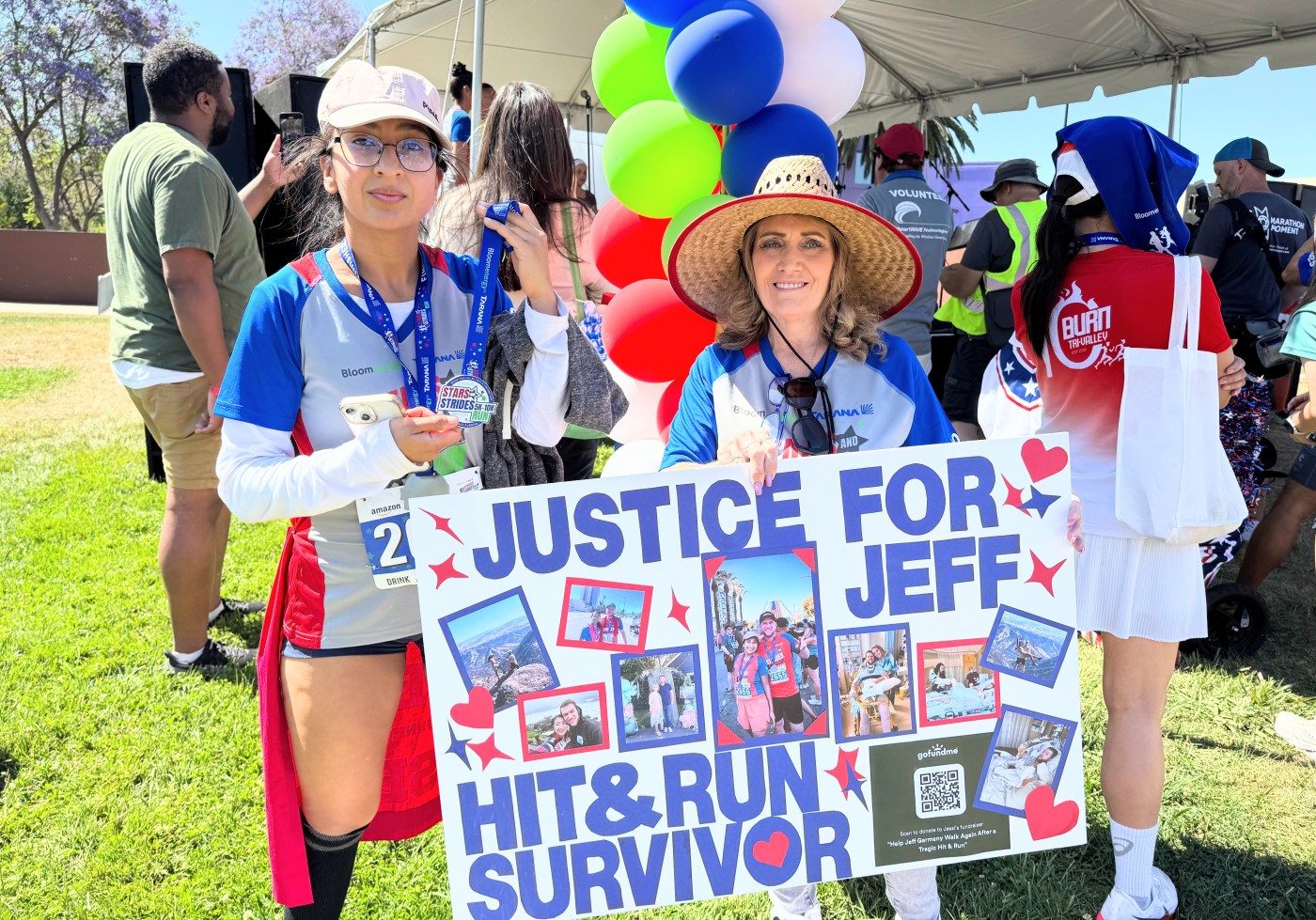 Her husband couldn’t run the Stars and Strides race, so she ran it for him