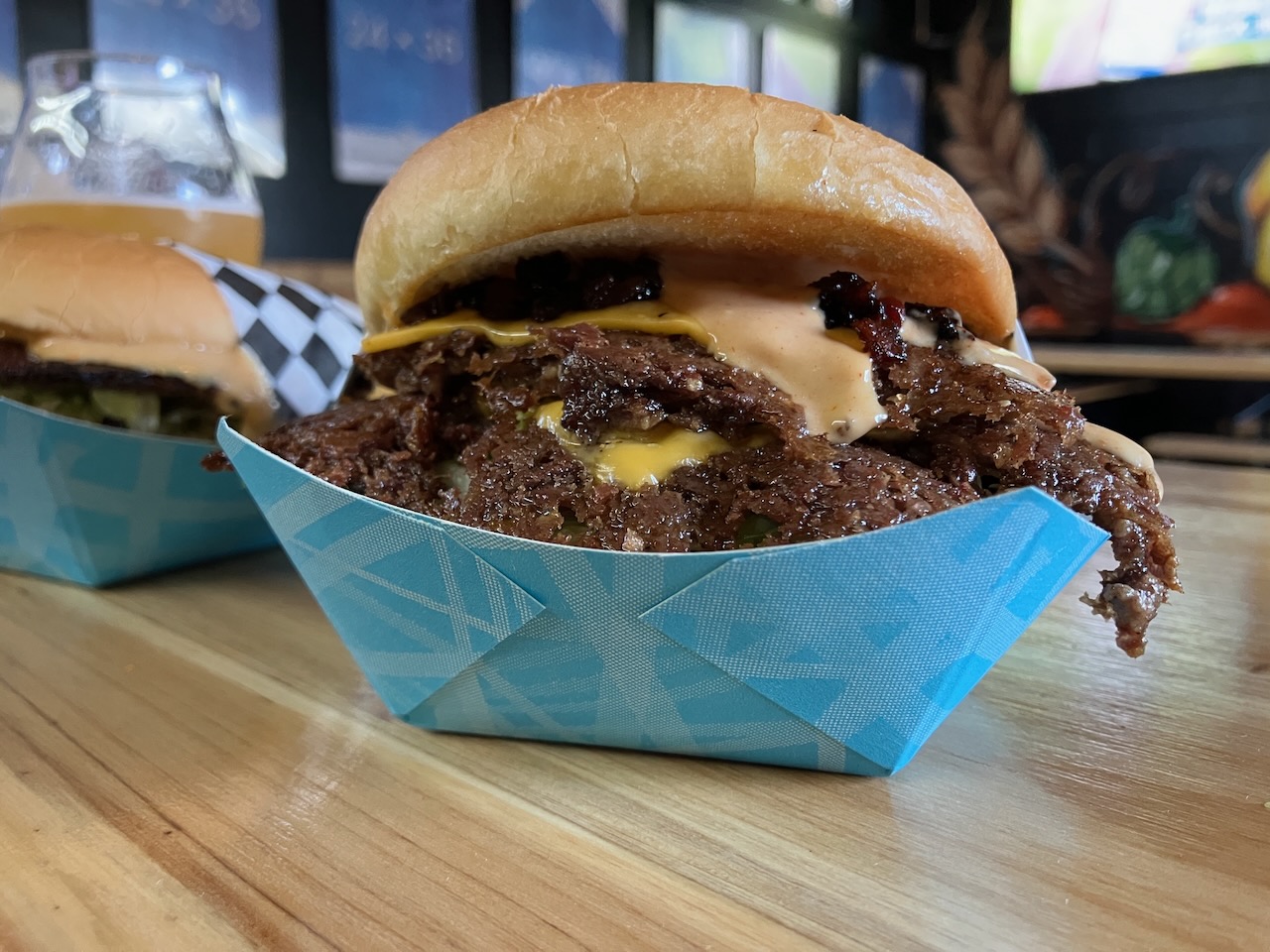 Hidden beer garden and smashburger joint opens quietly in Belmont