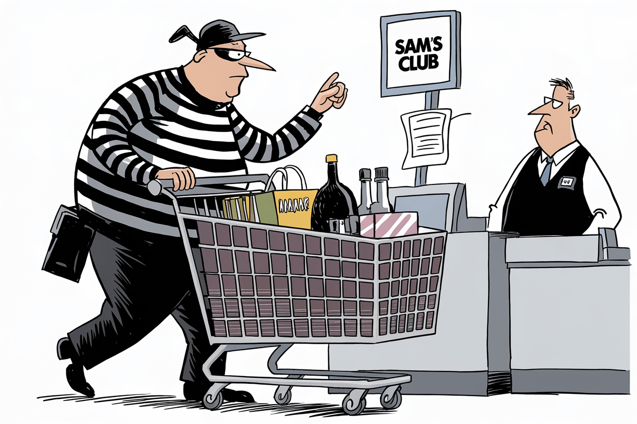 I didn’t make these Sam’s Club purchases — and I have the perfect alibi!