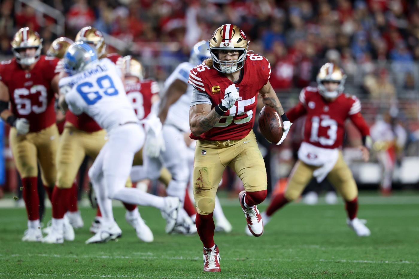 49ers star George Kittle named NFL’s top tight end
