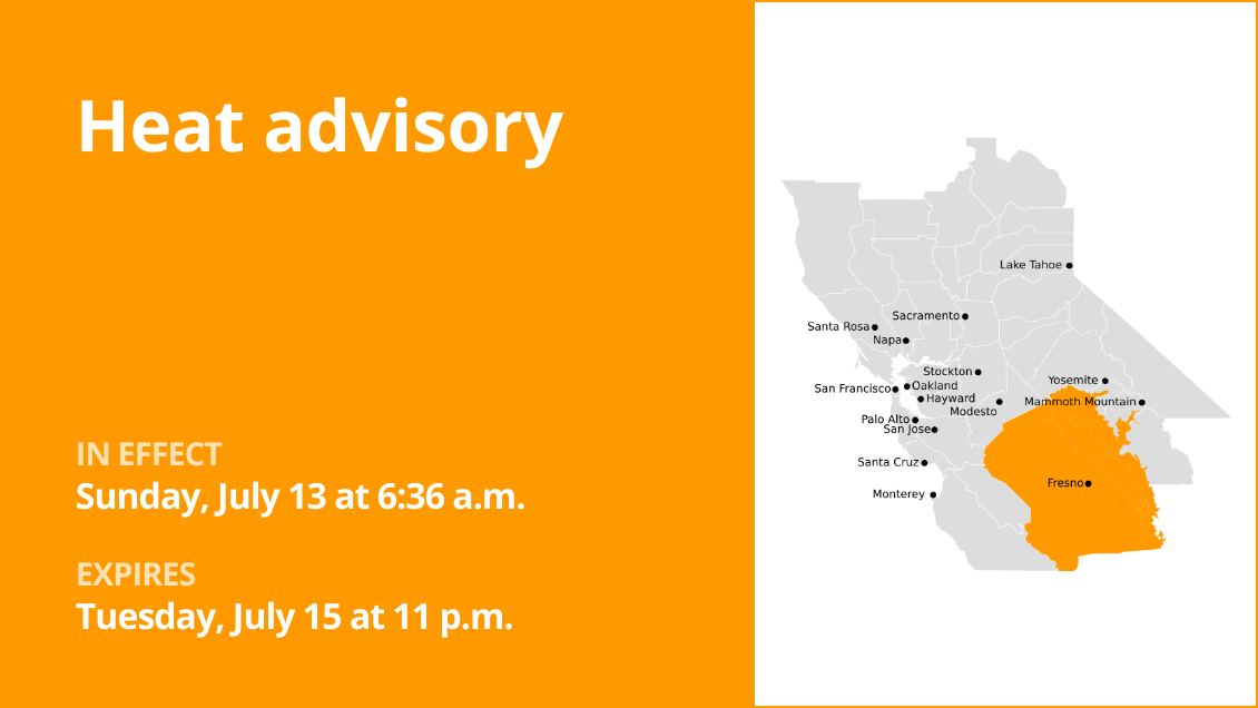 Update: Heat advisory affecting Yosemite until Tuesday night