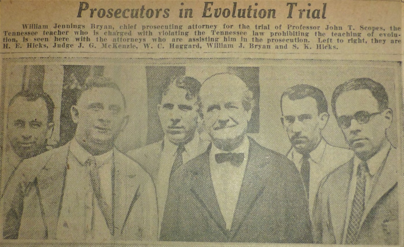 Berkeley, a Look Back: 1925 ‘Scopes Monkey Trial’ news had town abuzz