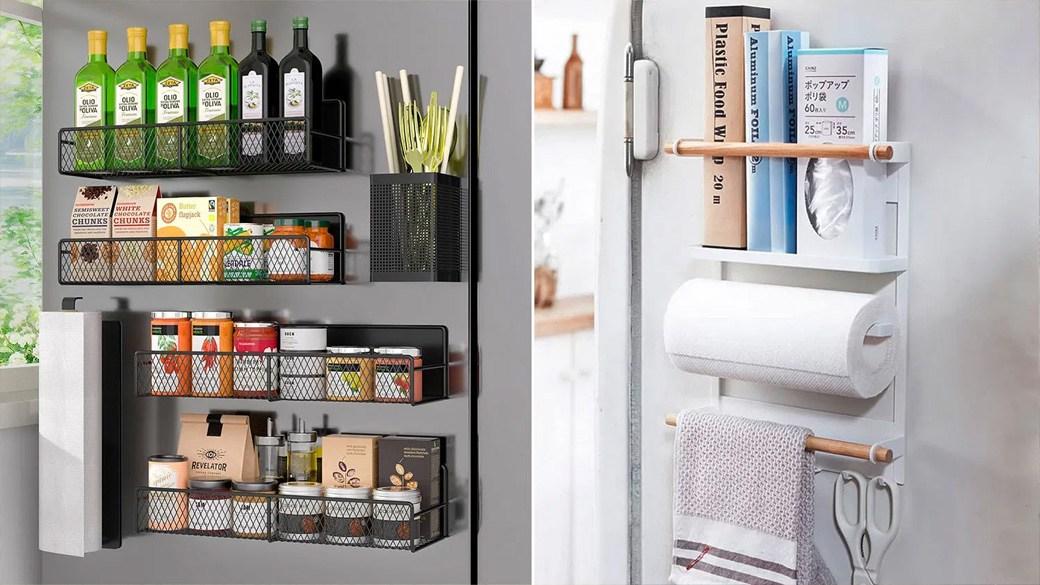 Magnetic kitchen storage is a great home hack