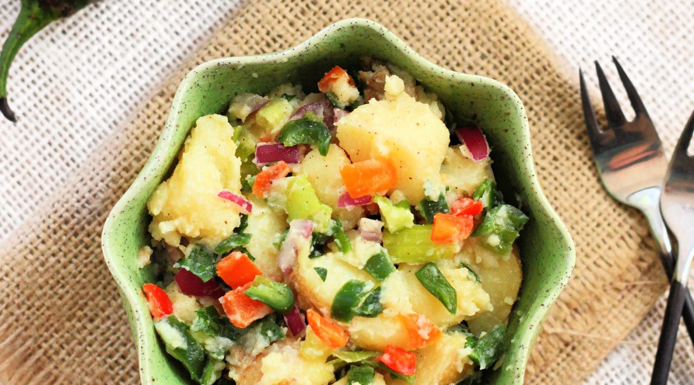 Summer peppers contribute to a lighter, brighter potato salad