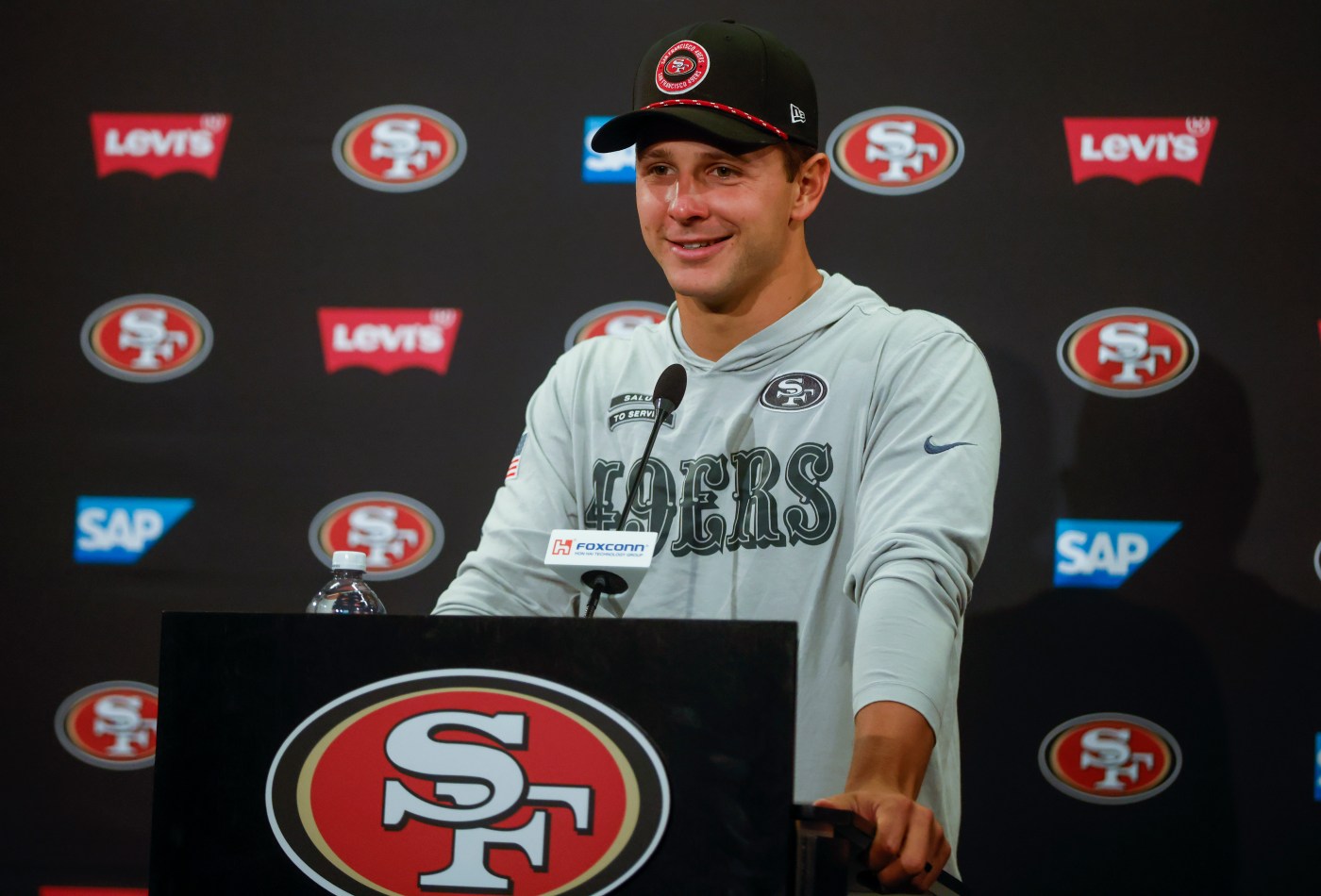 49ers’ Brock Purdy adores his baby daughter — and Nick Bosa’s pass rush
