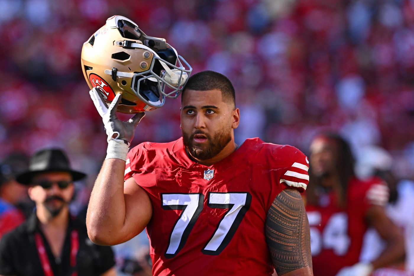 49ers guard Dominick Puni isn’t resting on his rookie laurels