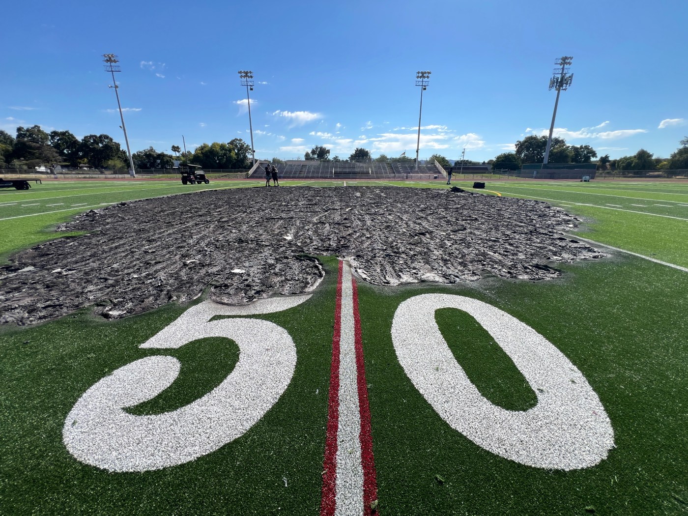 Mt. Diablo’s field set on fire, displacing football team days before first game