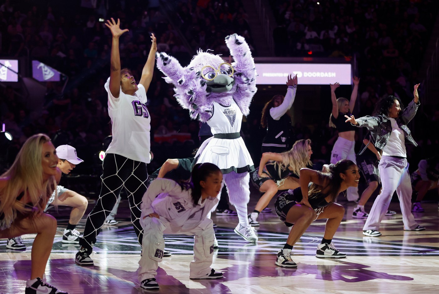 How does Violet, the Valkyries’ new talisman, compare to other WNBA mascots?
