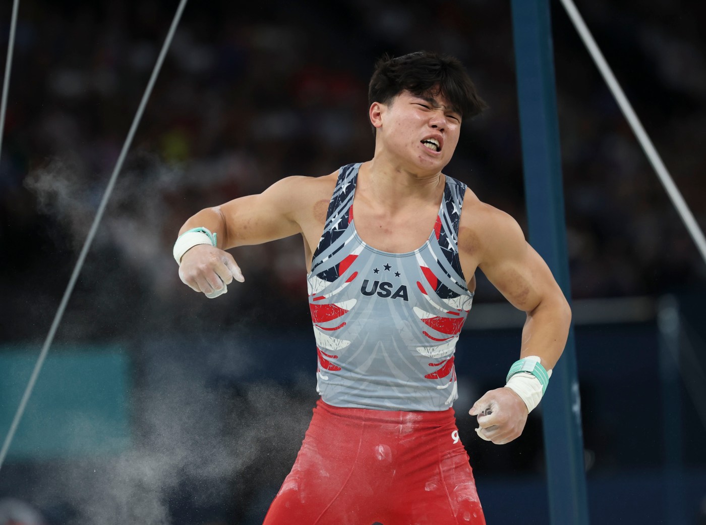 Stanford’s Asher Hong rolls to second national title at the U.S. gymnastics championships