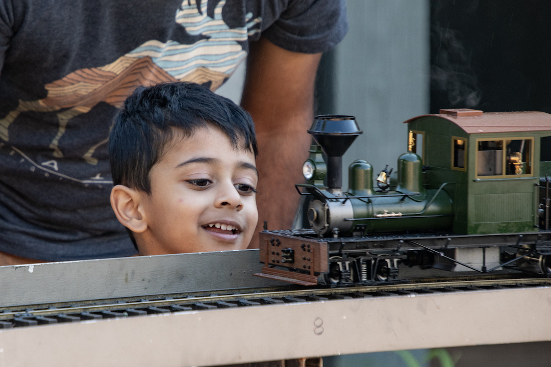 Train Day pulling in to Los Altos History Museum on Sept. 14