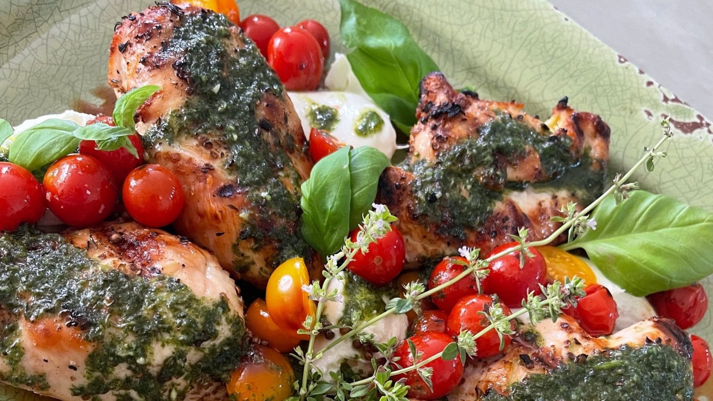Recipe: Grilled Chicken Caprese is a delightful, summery dish