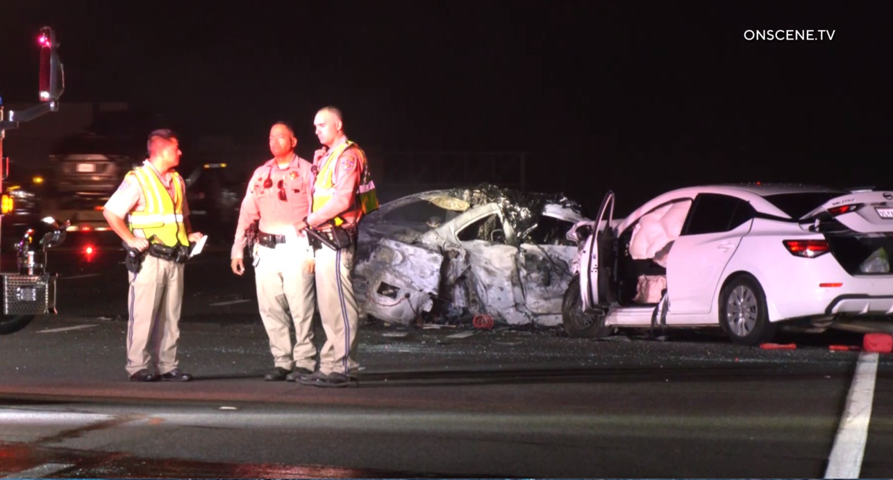 4 dead in fiery, wrong-way crash on California freeway