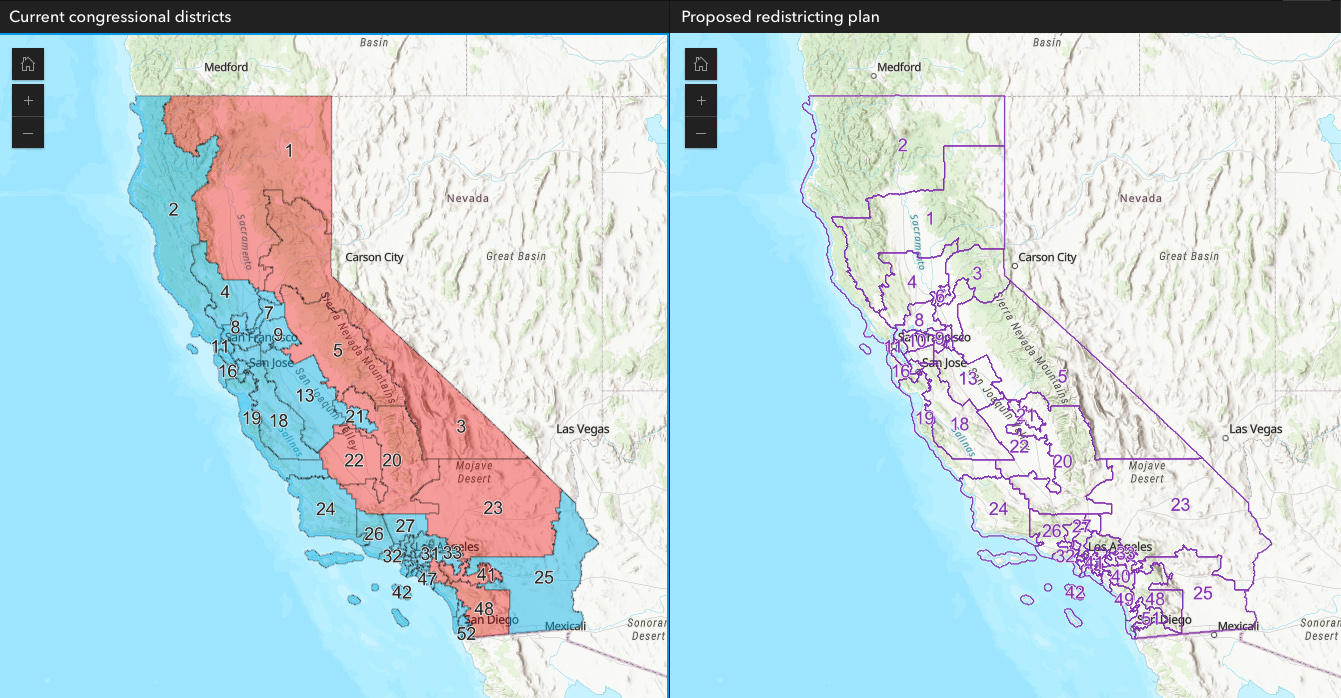 How your congressional district could change under California’s redistricting