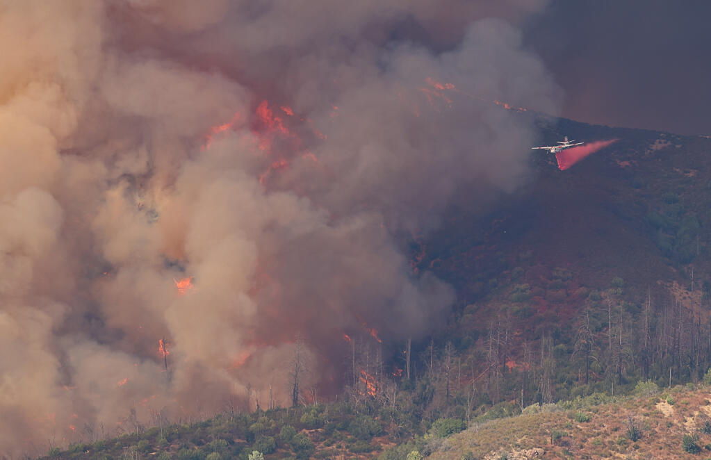 Pickett Fire expands in Napa County mountains east of Calistoga as firefighters make gains on second day