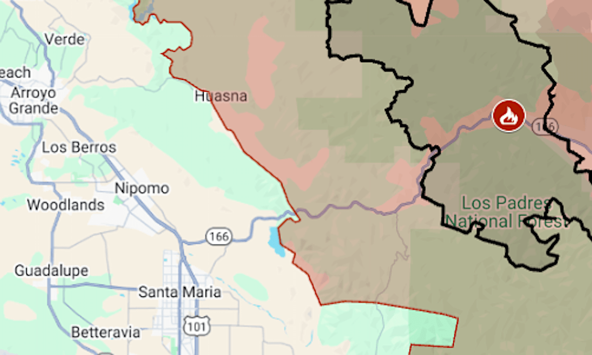 Map: Gifford Fire burns past 100,000 acres; more dry, windy weather forecast